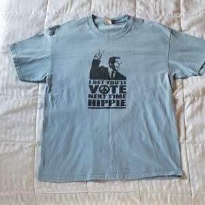 George W Bush "I bet you'll vote next time hippie"